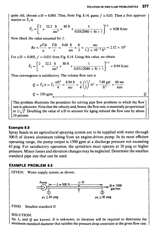 Page 377 of Introduction to Fluid Mechanics by Fox and McDonald.